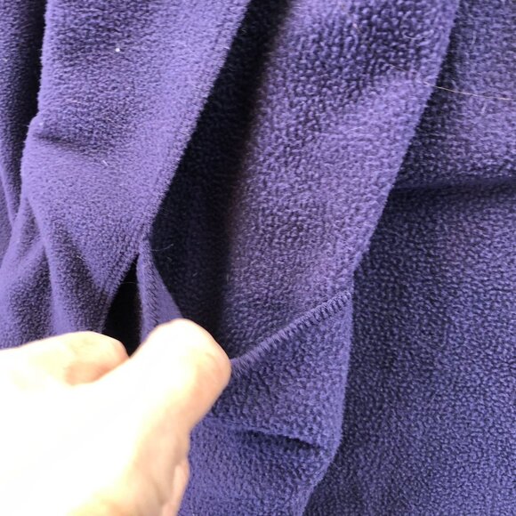 Calvin Klein Women's Fleece Jacket Large Full Zip Mock Neck Purple - Picture 9 of 16